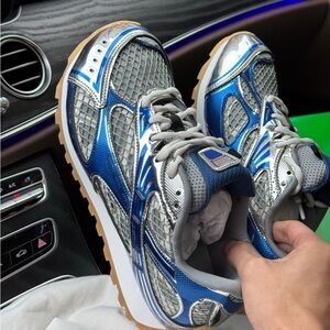 Men's Blue and Gray Athletic Shoes